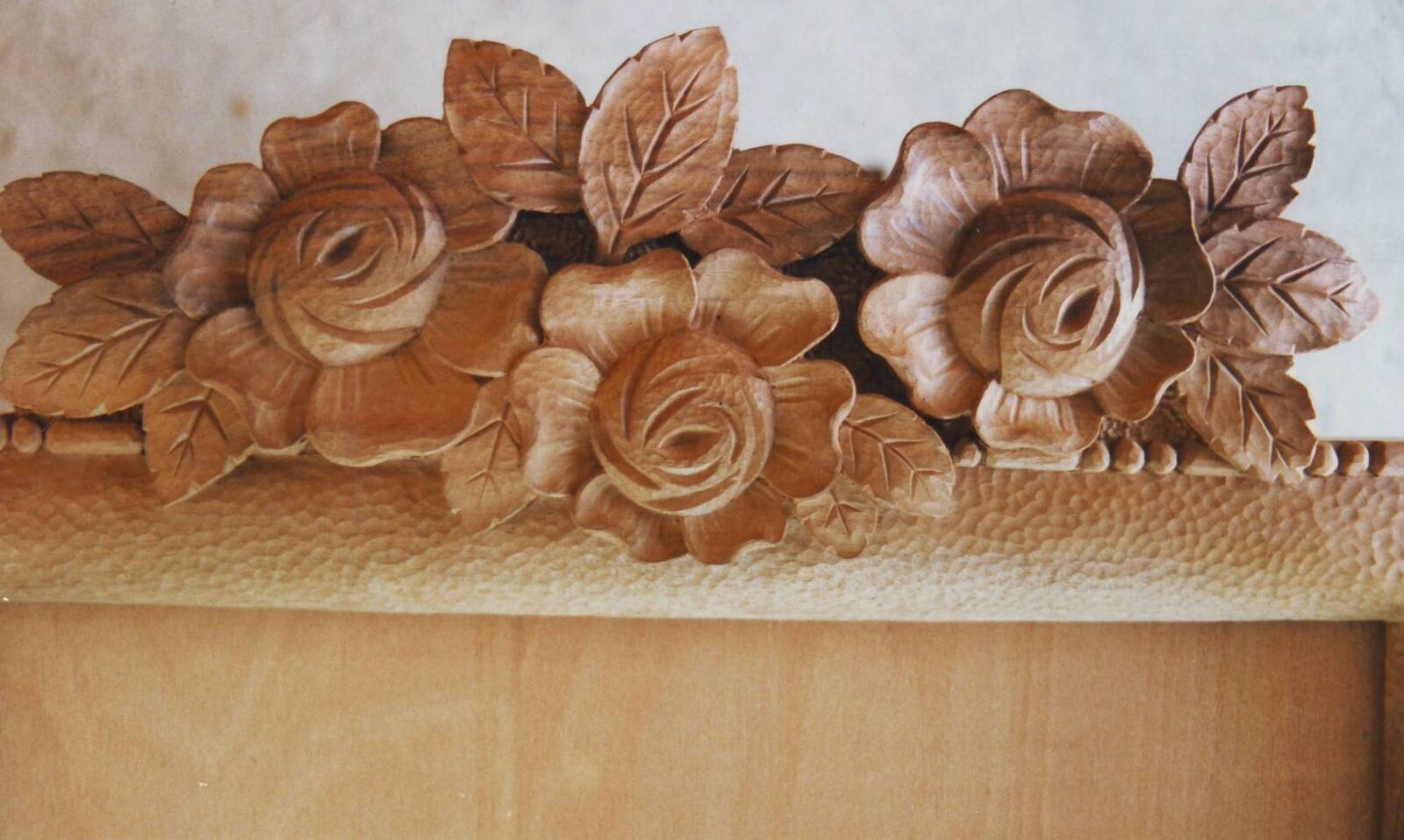 flower made from wood
